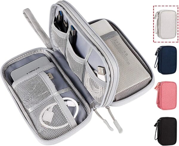 Electronic Organizer Bag, Waterproof Portable Electronic Organizer 10'' (L) x 6" (W) x 3" (H)