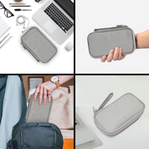 Electronic Organizer Bag, Waterproof Portable Electronic Organizer 10'' (L) x 6" (W) x 3" (H) - Image 7