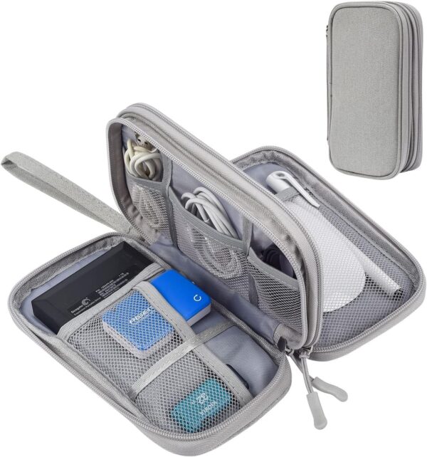 Electronic Organizer Bag, Waterproof Portable Electronic Organizer 10'' (L) x 6" (W) x 3" (H) - Image 2